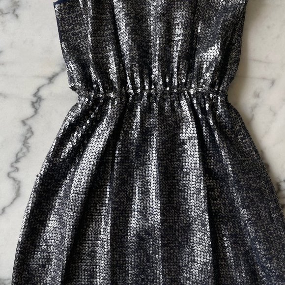 Rebecca Taylor Navy Sequin Dress - Picture 13 of 15